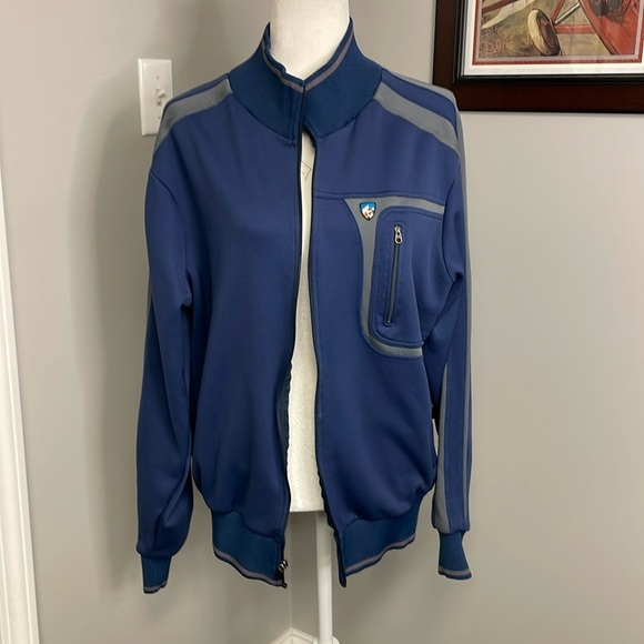 Kuhl Size Medium Men's Blue Full Zip Trak Jacket Lightweight Athleisure Outdoor - Picture 1 of 6
